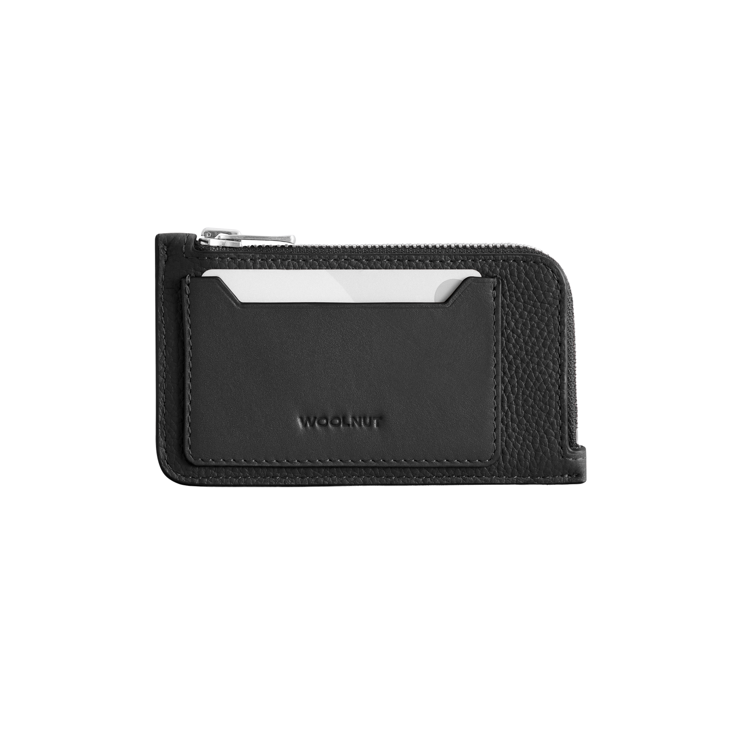 Woolnut Leather Folio Wallet - Black