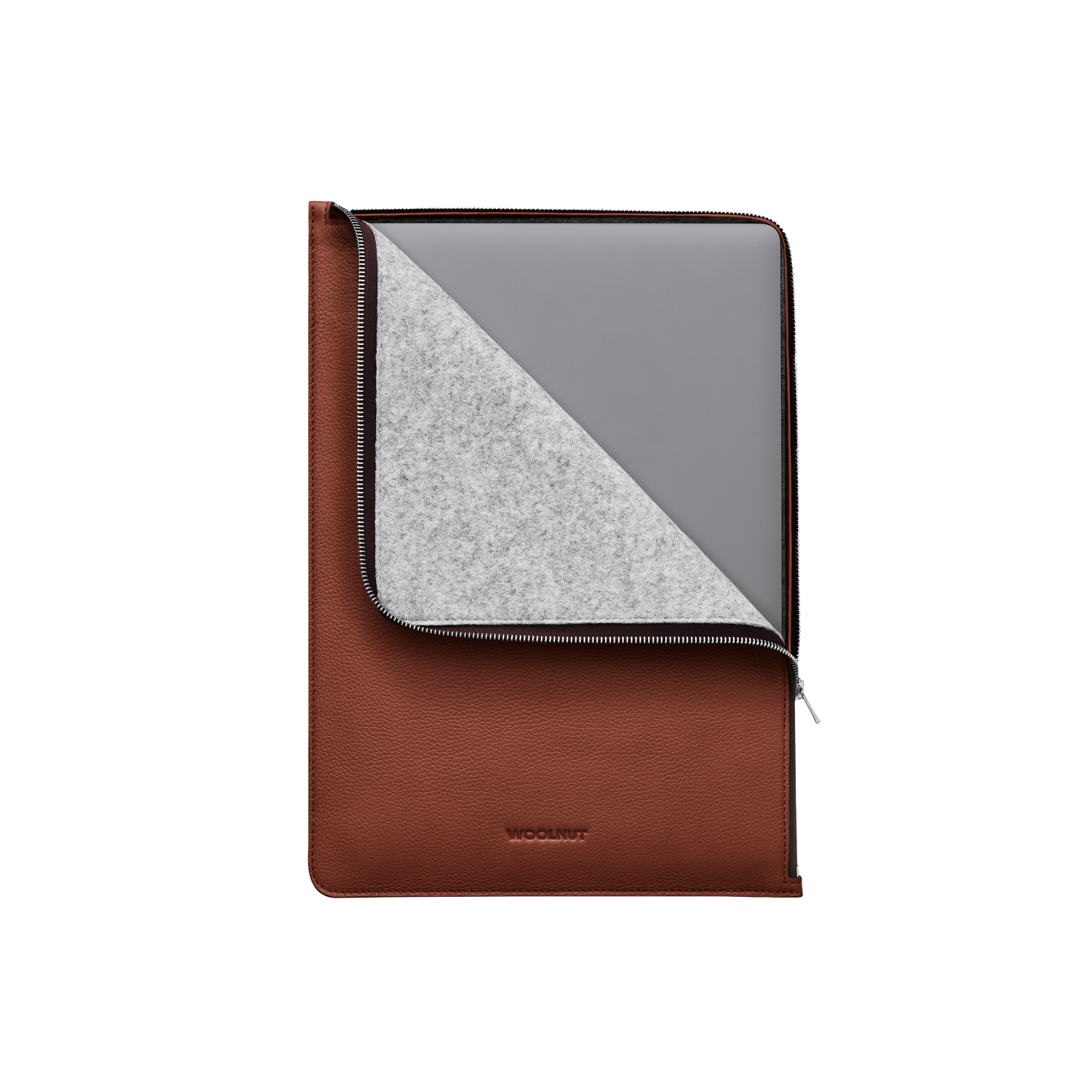 Woolnut Leather Folio for 15" MacBook - Cognac