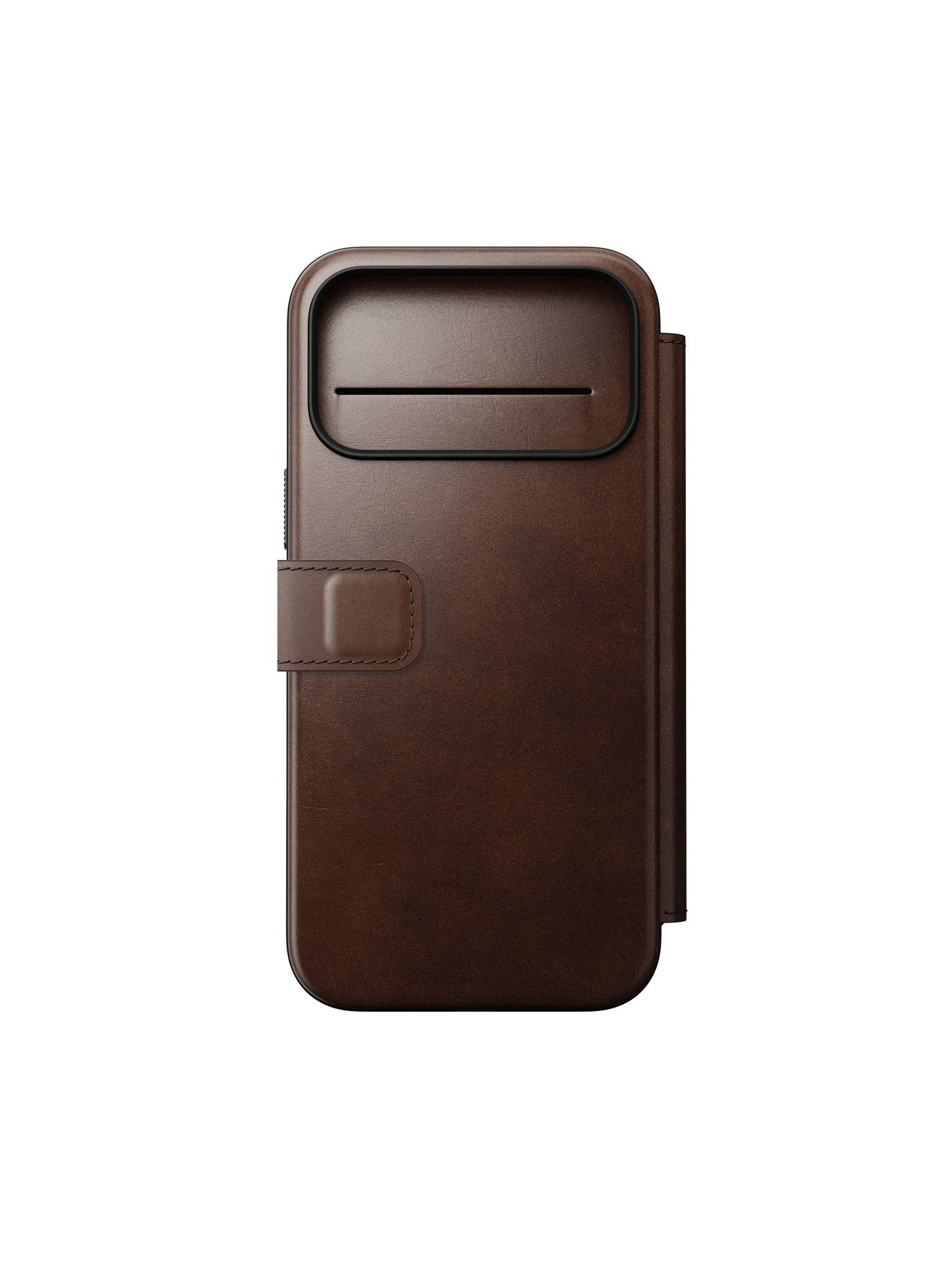 Nomad Modern Folio with Horween Leather for iPhone 18 Pro Max - Rustic Brown