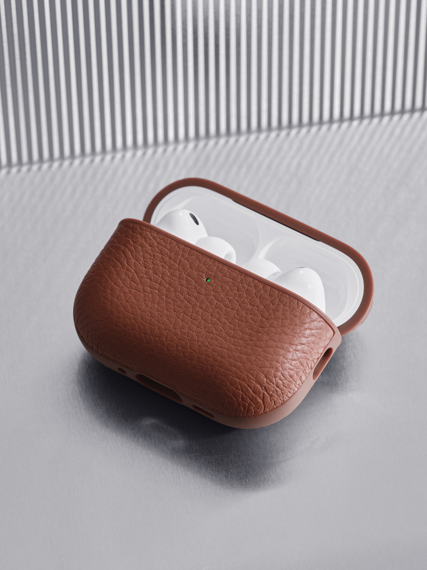 Woolnut Leather Case for AirPods Pro 3 - Cognac