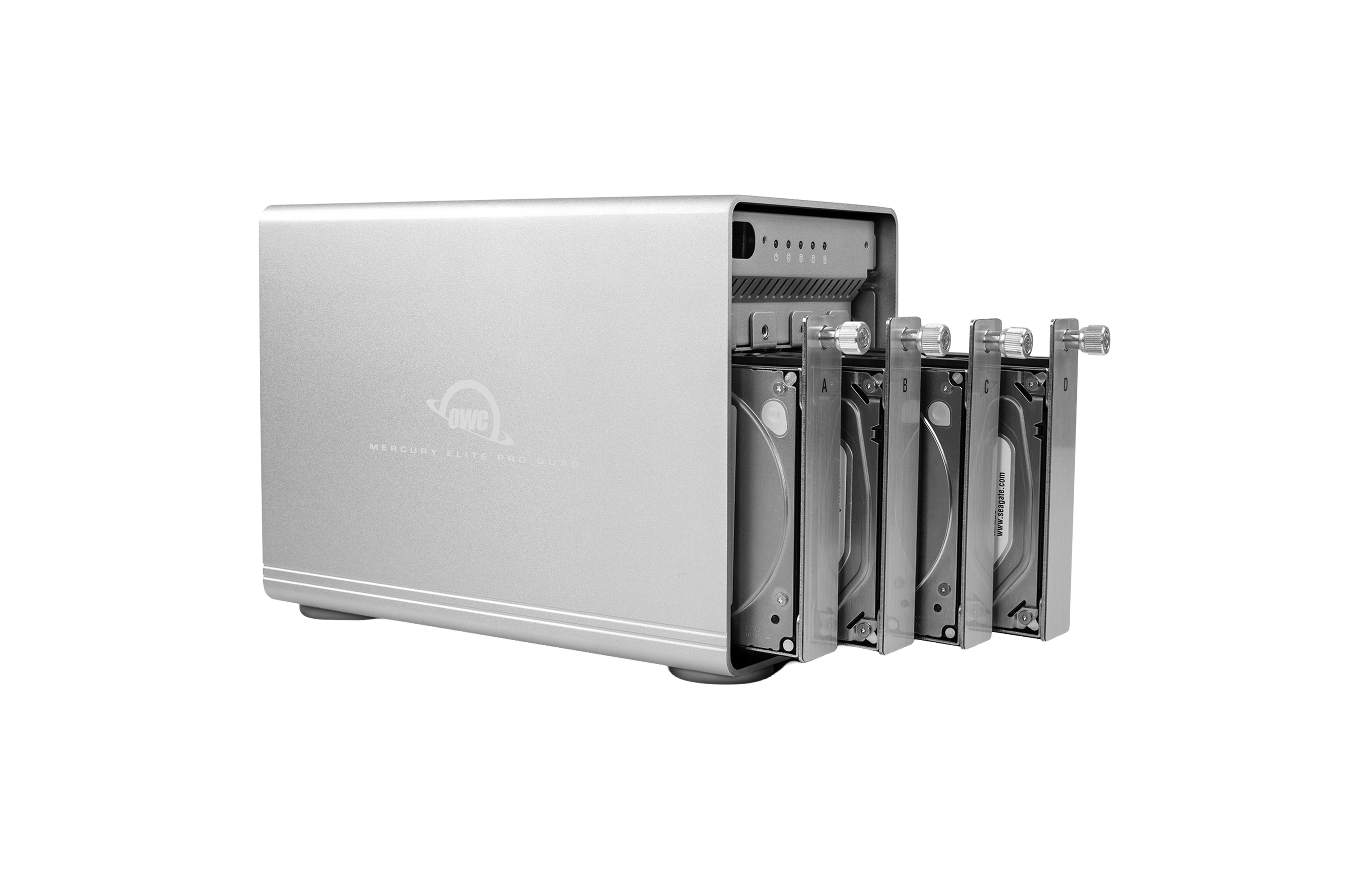 OWC 32TB HDD Mercury Elite Pro Quad Four-Drive USB 3.2 External Storage Solution with SoftRAID