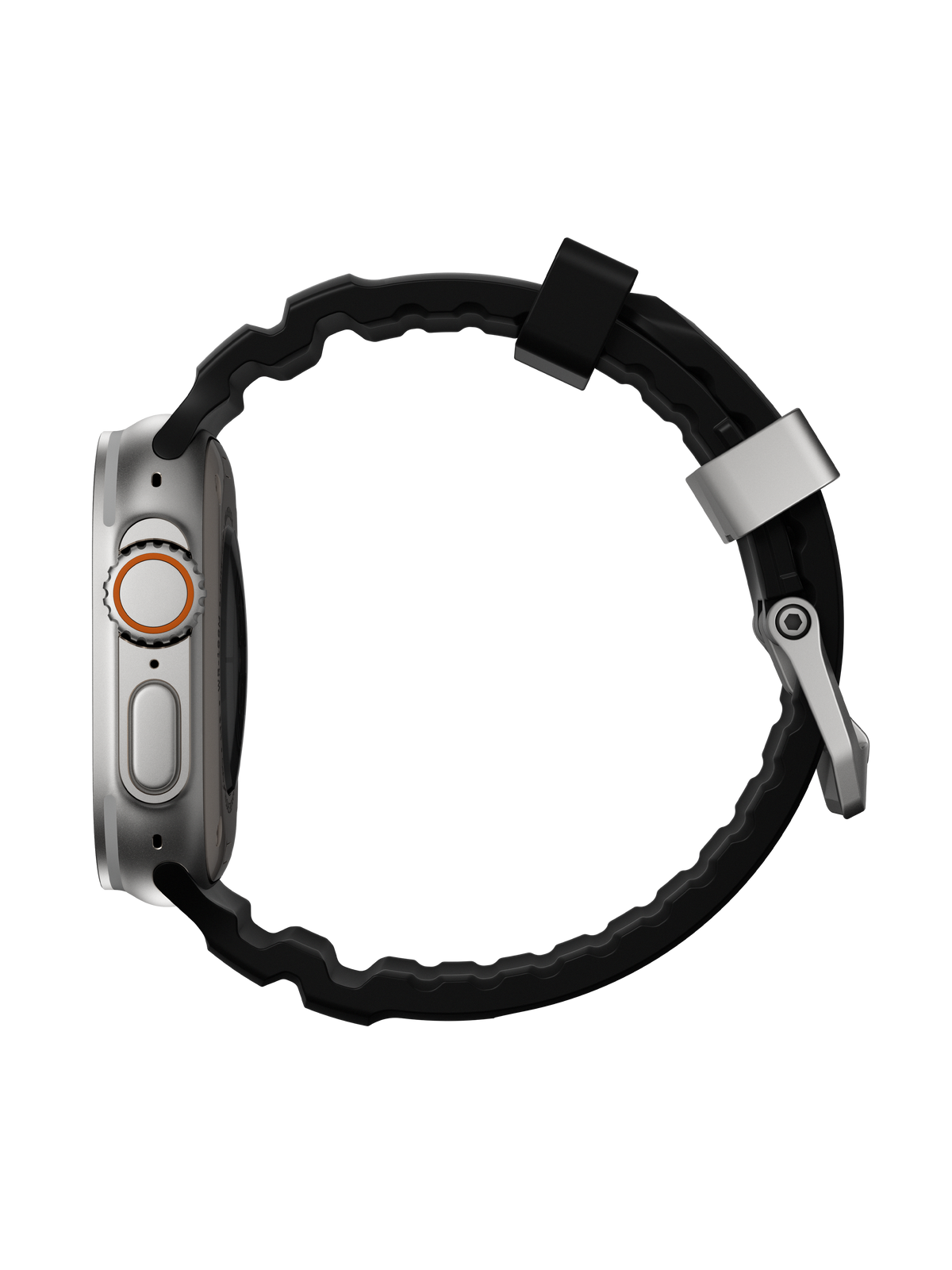 Nomad Rocky Point Band V2 - 46/49mm - Natural Hardware - Carbon Black