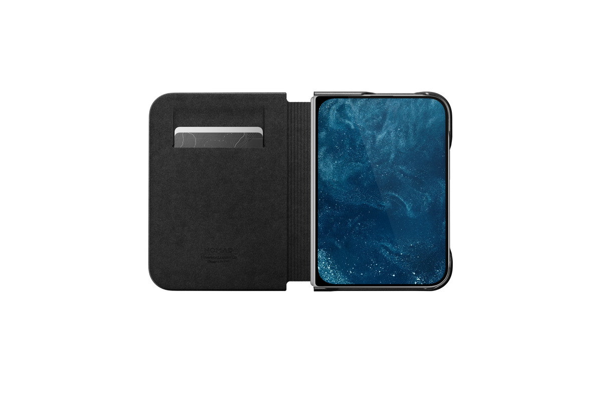 Nomad Traditional Folio with Horween Leather for iPhone Duo - Black