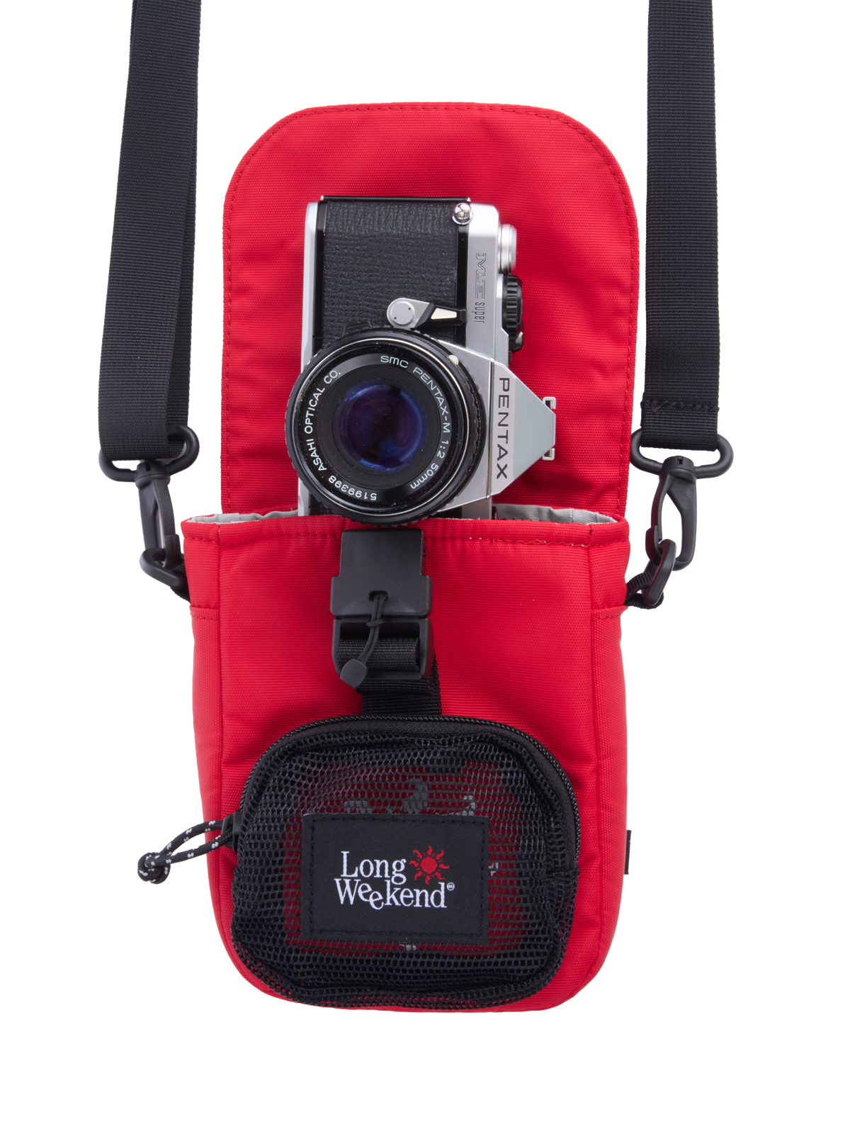 Long Weekend Crossbody Camera Pouch - Red Chilli