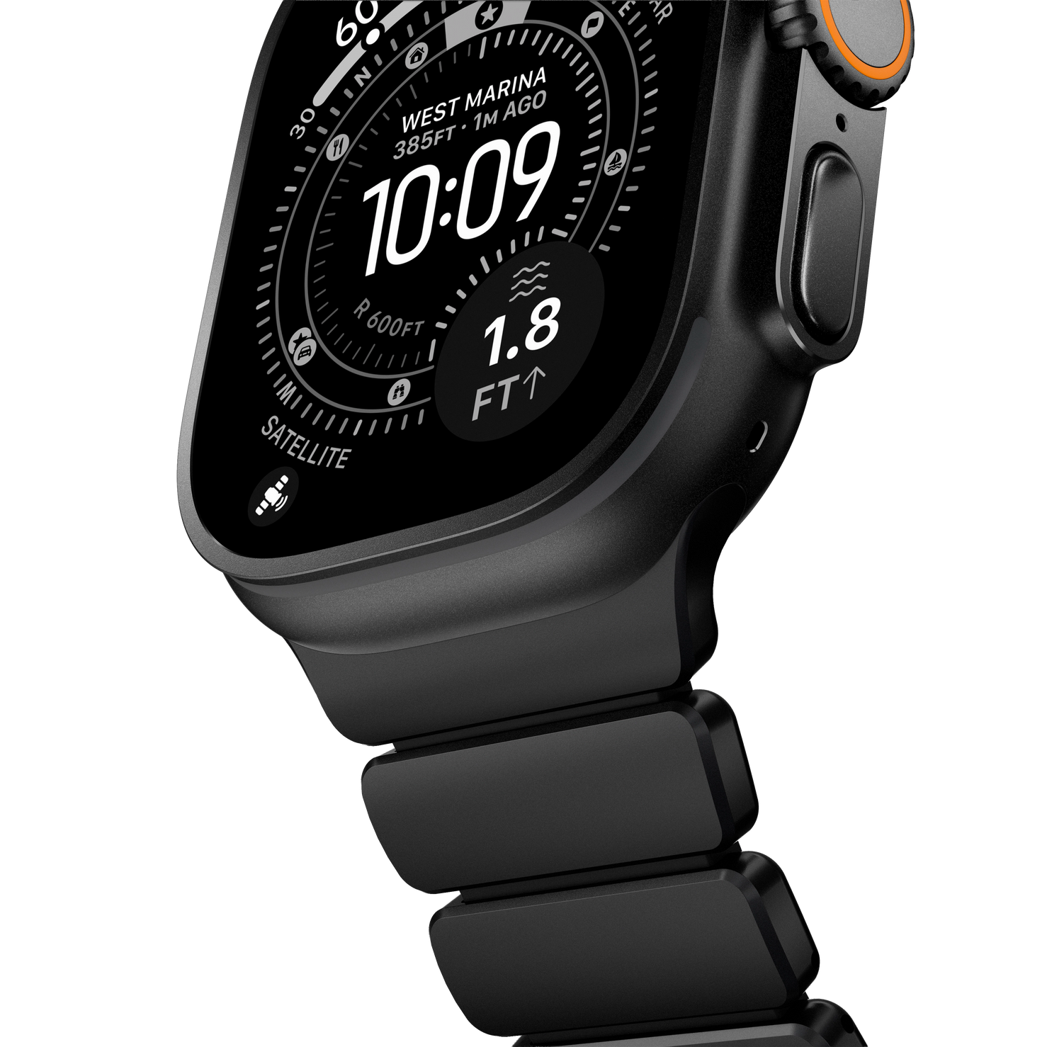 Nomad Stratos Band - 49mm - Black Titanium - Black - Open Box