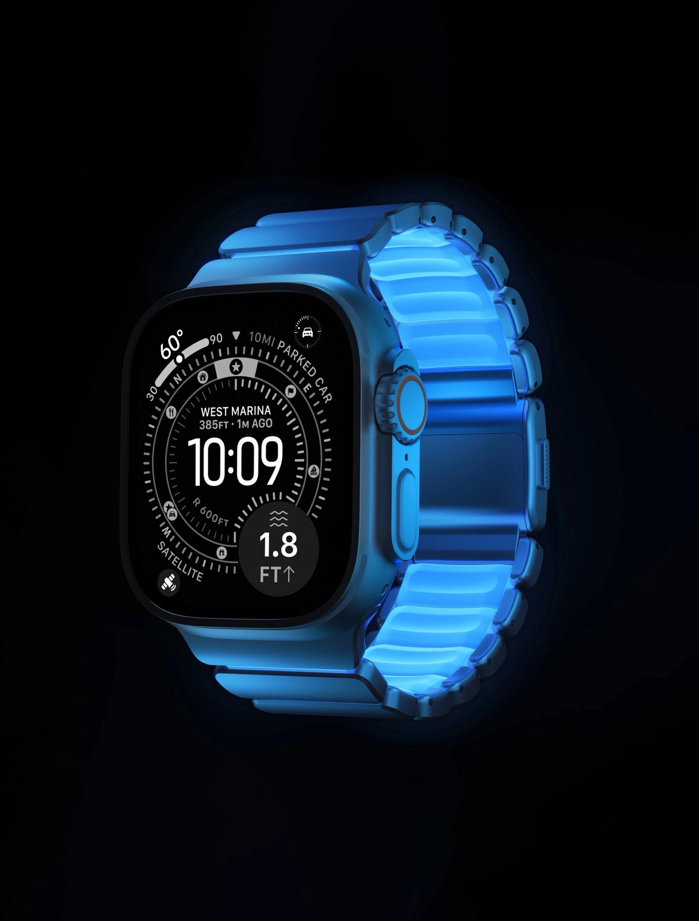 Stratos Band Icy Blue Glow