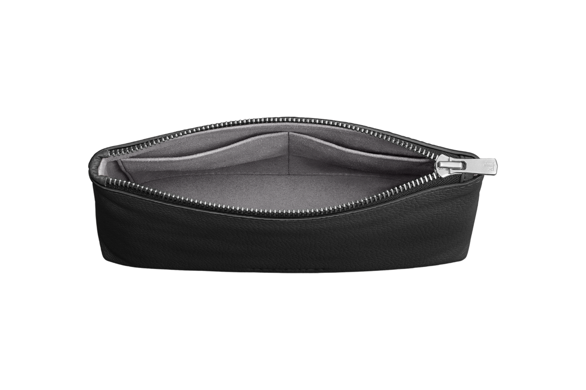 Woolnut Leather Pouch - Black