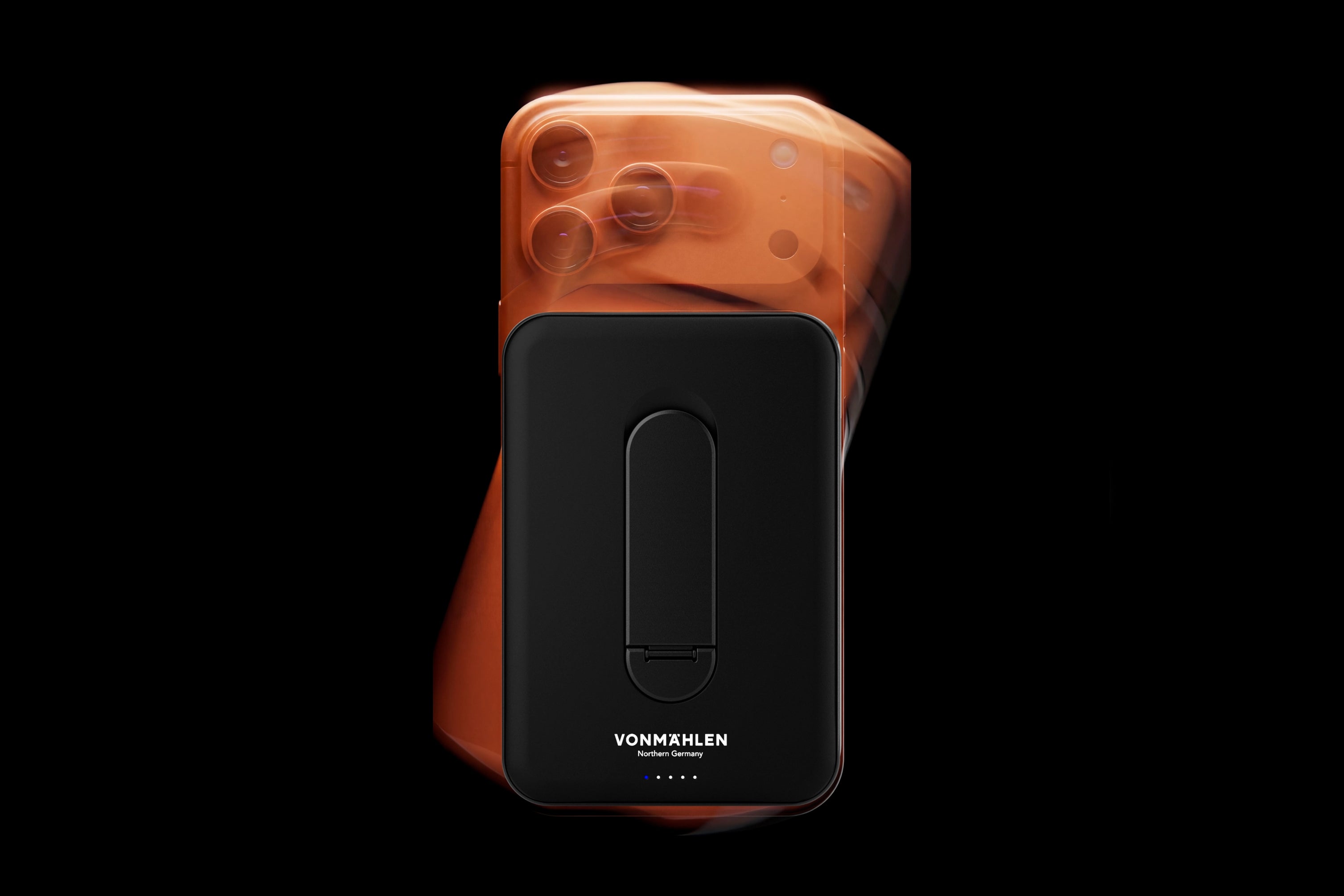 Vonmahlen Evergreen Mag 15W - 10,000 mAh Power Bank with Kickstand - Black