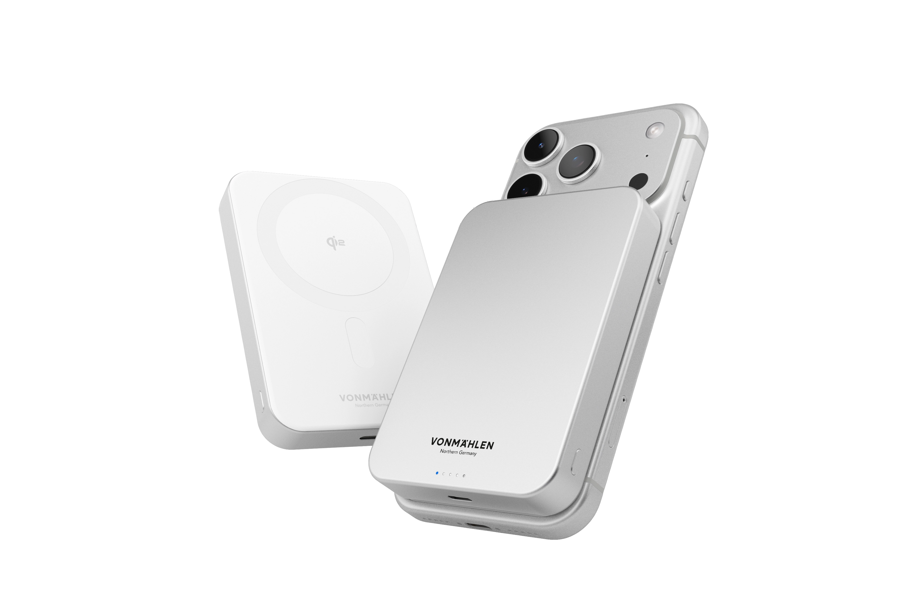 Vonmahlen Evergreen Mag 15W - 10,000 mAh Power Bank - White