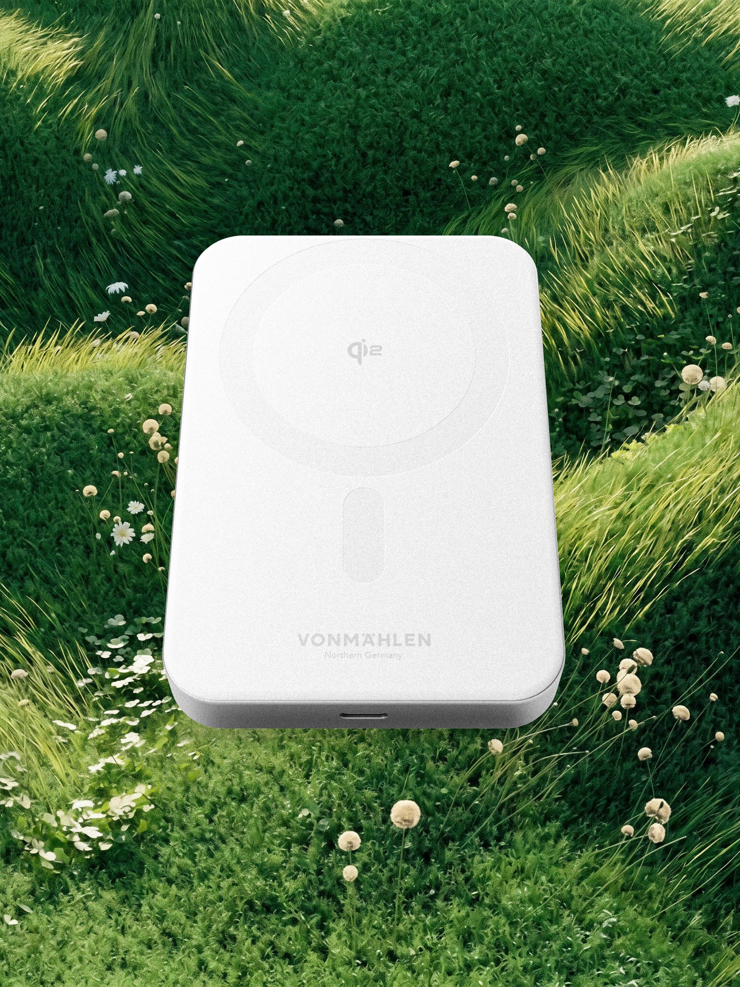 Vonmahlen Evergreen Mag 15W - 10,000 mAh Power Bank - White