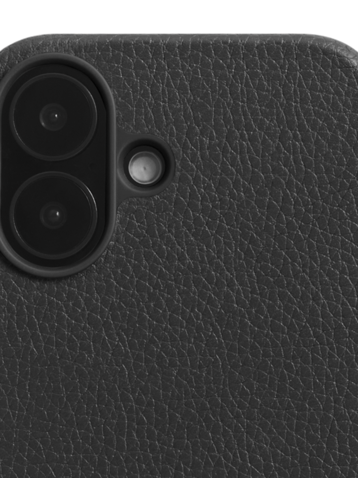 Woolnut Leather Case for iPhone 16 - Black