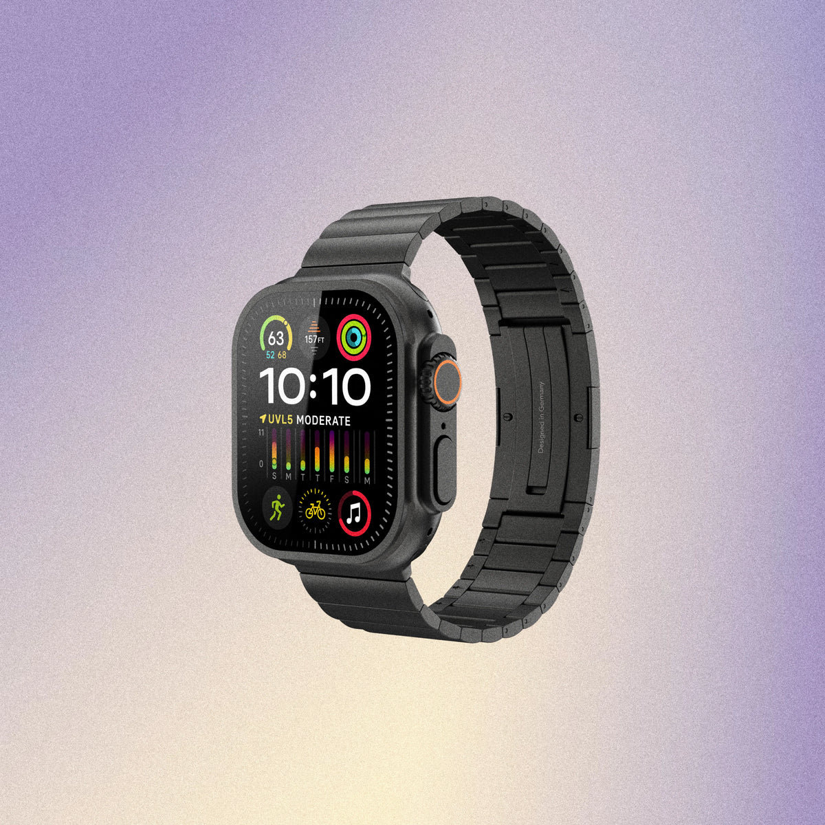 Vonmählen Titanium Link Bracelet Pro - 46/49mm - Black