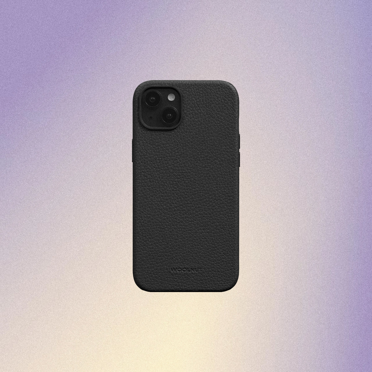 Woolnut Leather Case for iPhone 15 Plus - Black