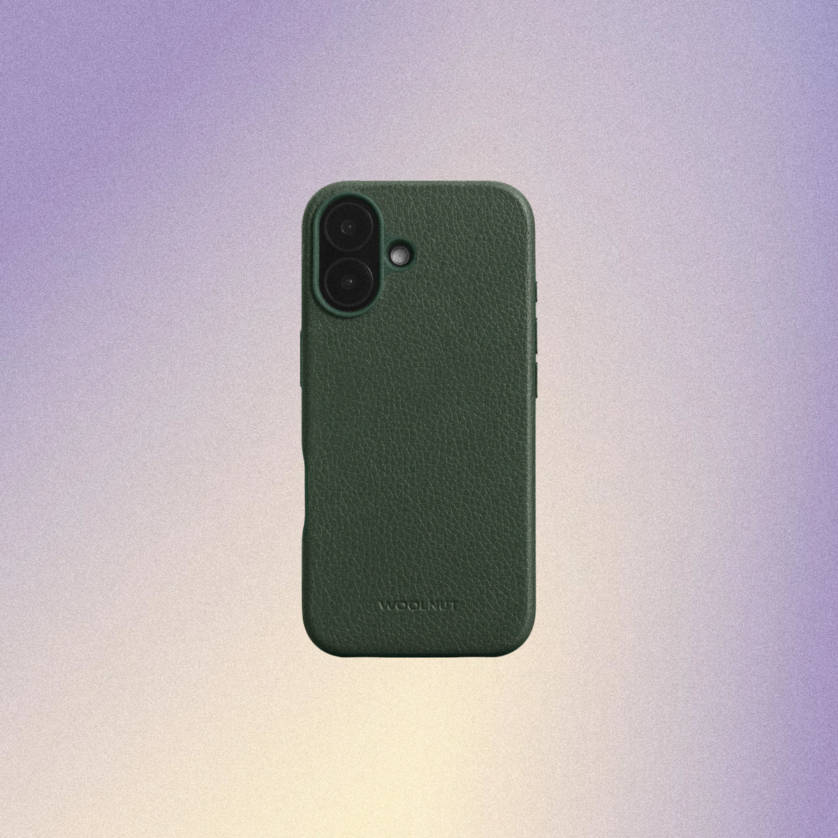 Woolnut Leather Case for iPhone 16 - Green