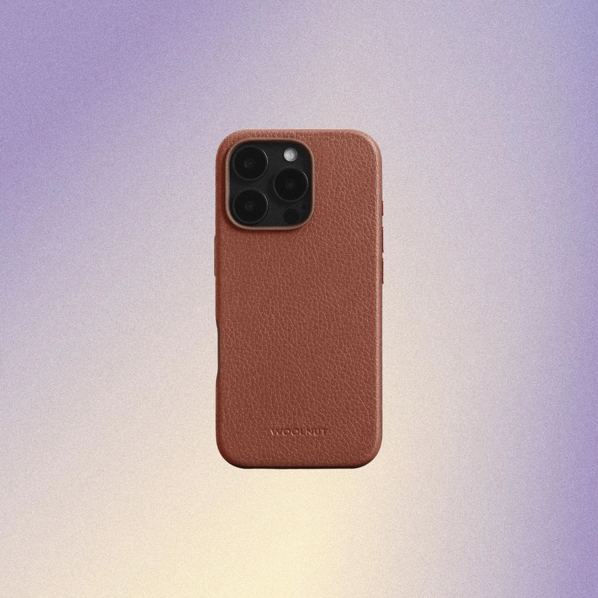 Woolnut Leather Case for iPhone 16 Pro - Cognac