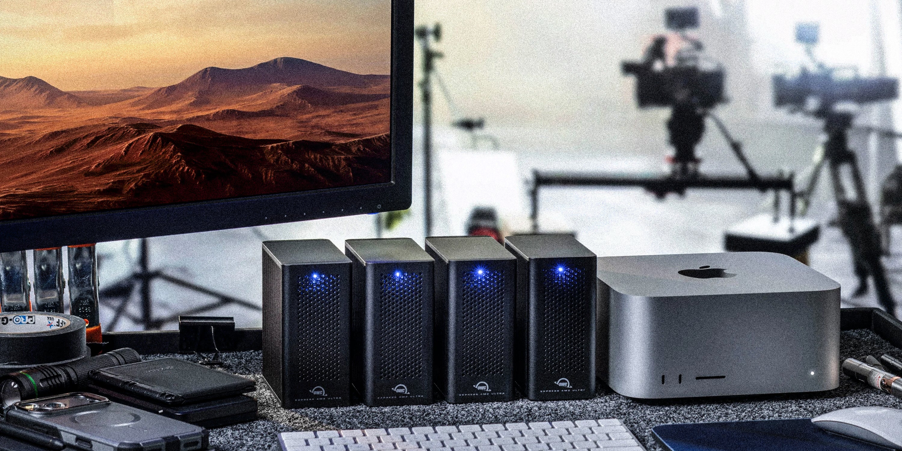OWC 8TB Express 4M2 Ultra Thunderbolt 5 M.2 NVMe SSD Enclosure with Softraid