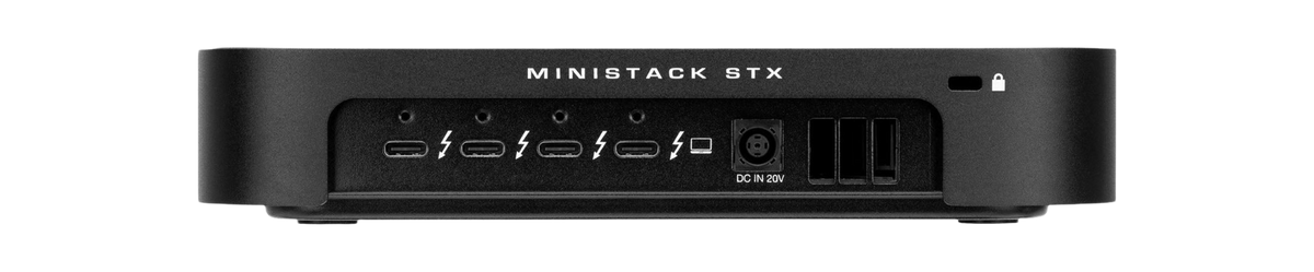 OWC miniStack STX Enclosure and Thunderbolt Hub - Black
